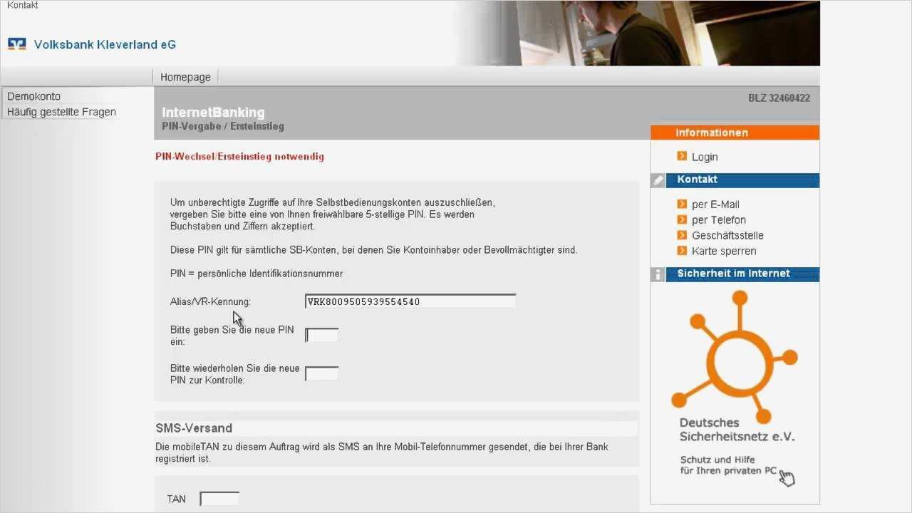 Volksbank Online Banking Vorlagen Löschen Angenehm Erste Volksbank Line Banking Anmeldung Mit Der Vr