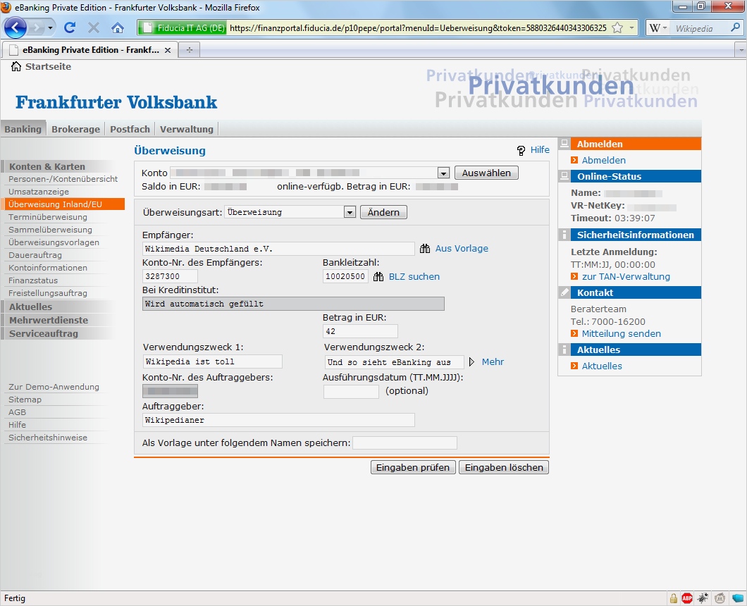 Volksbank Online Banking Vorlagen Löschen Beste Electronic Banking –