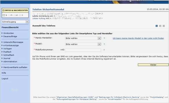 Volksbank Online Banking Vorlagen Löschen Erstaunlich Warnungen