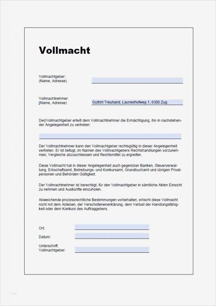 Vollmacht Auskunft Vorlage Großartig Vollmacht | Vorlage Ideen