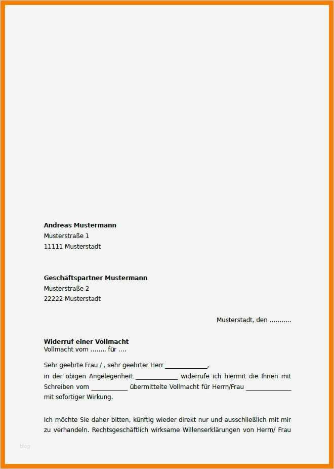 Vollmacht Zollanmeldung Vorlage Erstaunlich 6 Muster Vollmacht