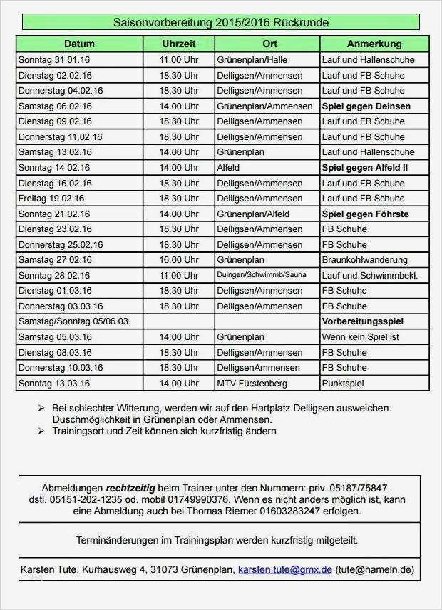 Vorbereitungsplan Fussball Vorlage Elegant Großzügig Fußball Trainingsplan Vorlage Galerie
