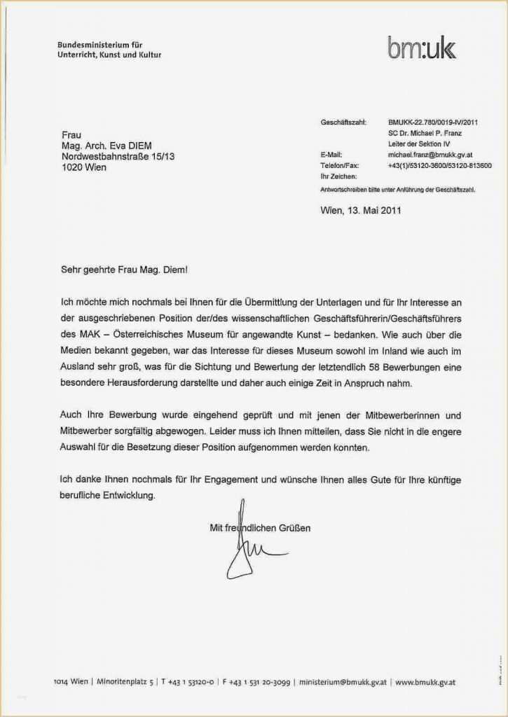 Vorlage Absage Bewerbung Luxus Absage Bewerbung Vorlage – Vorlagen Komplett