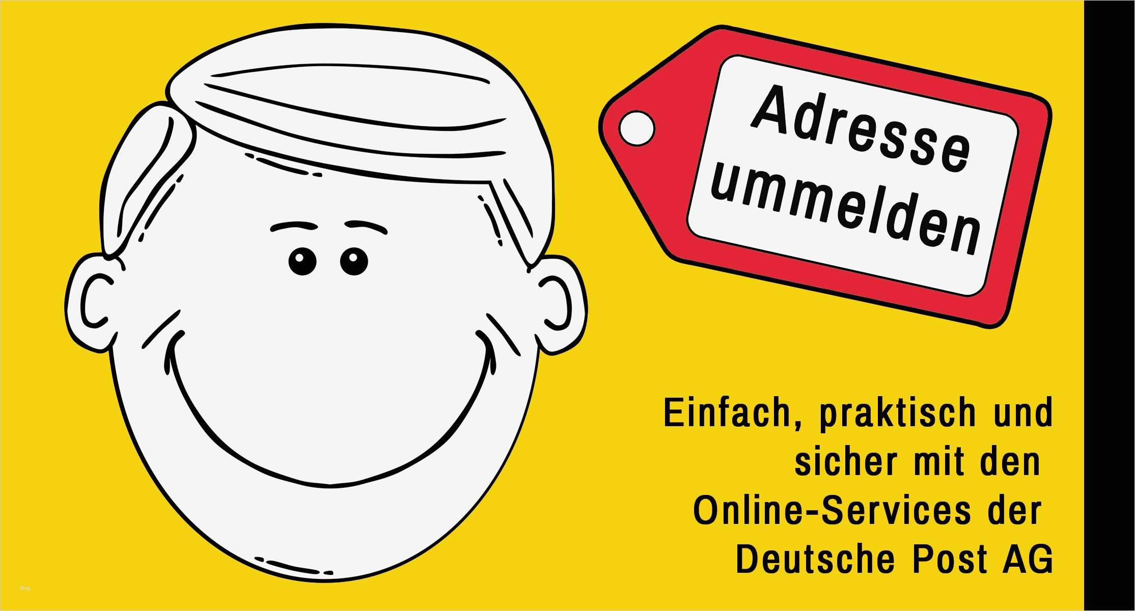 Vorlage Adressänderung Süß Post Ummelden Kostenlos