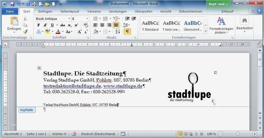 Vorlage änderung Bankverbindung Word Bewundernswert Word 2010 Basis 4 3 2 Beispiel 97 Briefpapier Als