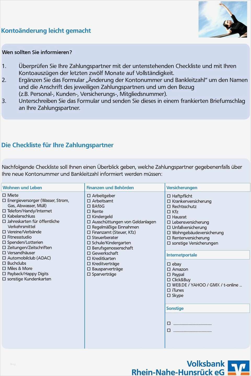Vorlage änderung Bankverbindung Wunderbar Ganz Leicht Wechseln Pdf