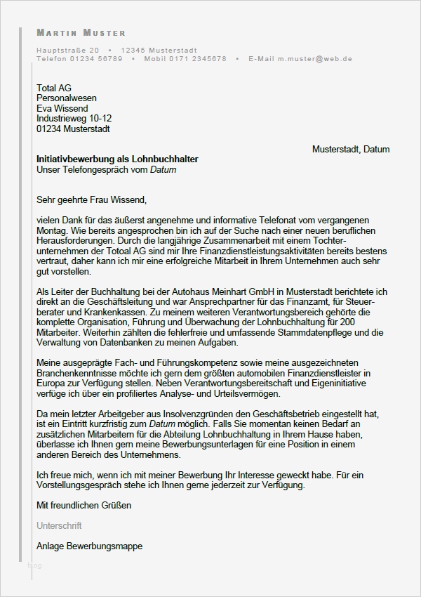 Vorlage Anschreiben Finanzamt Erstaunlich Bewerbung Buchhalter Lohnbuchhalter Gekündigt