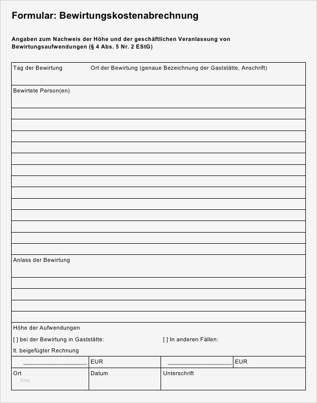 Vorlage Anschreiben Finanzamt Wunderbar Bewirtungsbeleg Vorlage Kostenlose Und Sichere Muster