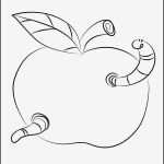 Vorlage Apfel Fabelhaft Kleiner Wurm Im Apfel Gratis Ausmalbild