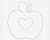 Vorlage Apfel Zum Ausschneiden Erstaunlich Applikationsvorlage Apfel Mit Herz