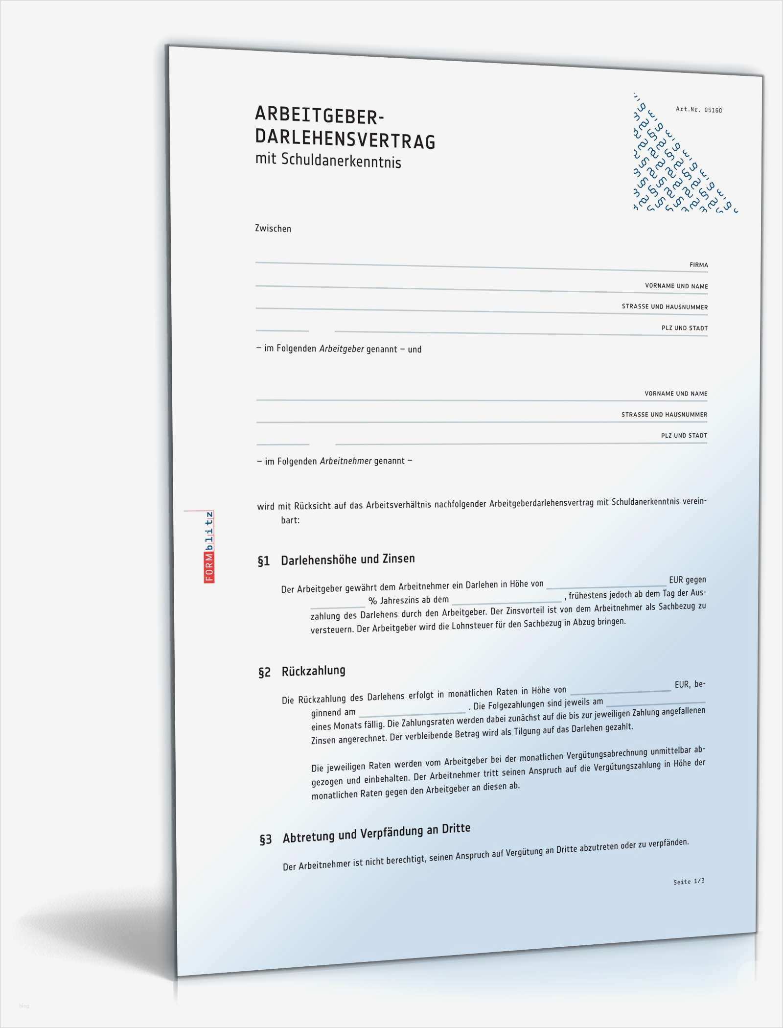 Vorlage Arbeitgeberdarlehen Erstaunlich Darlehensvertrag Arbeitgeberdarlehen Schuldanerkenntnis