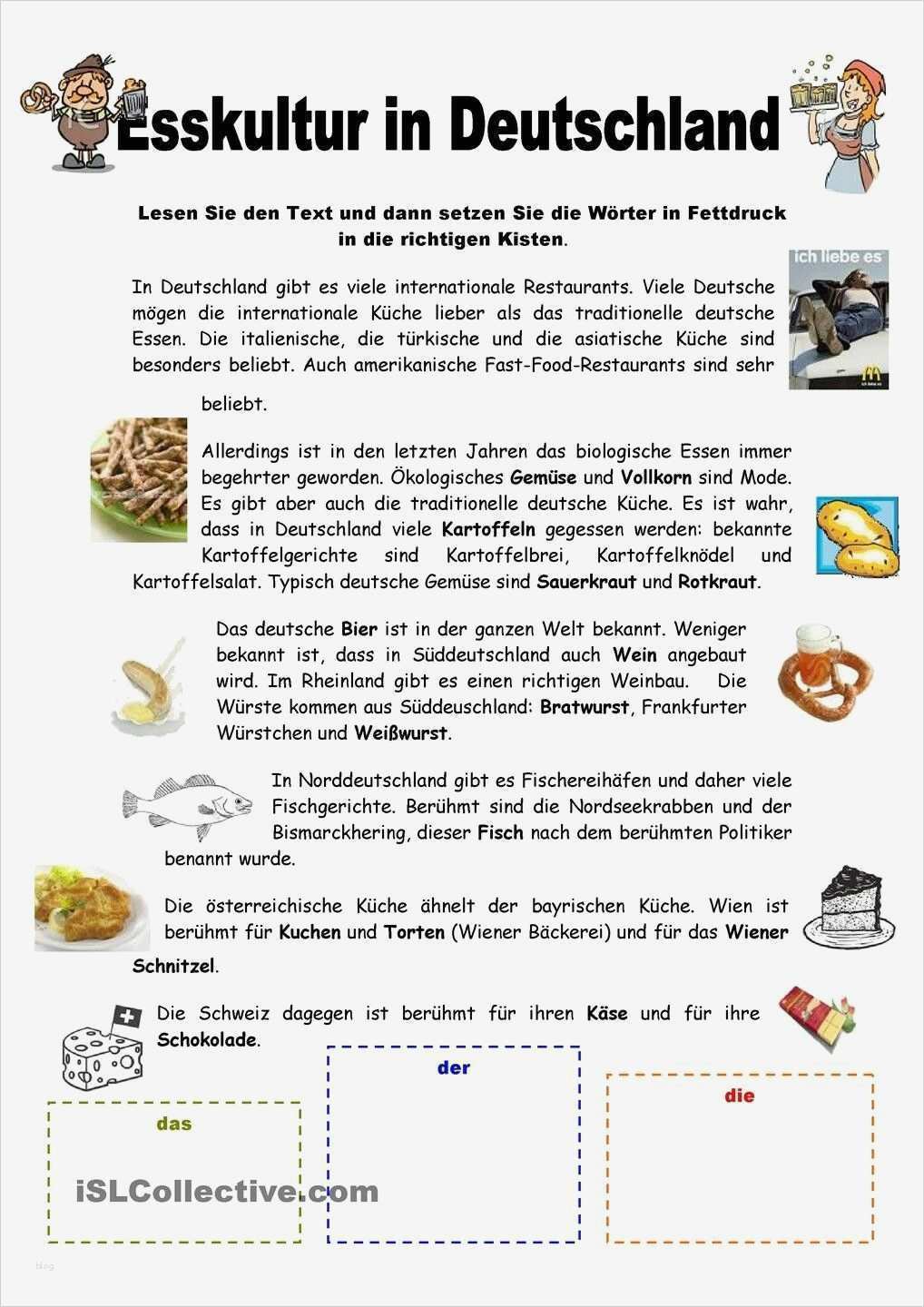 Vorlage Aushang Schwarzes Brett Erstaunlich Esskultur In Deutschland Unterrichtsmaterial