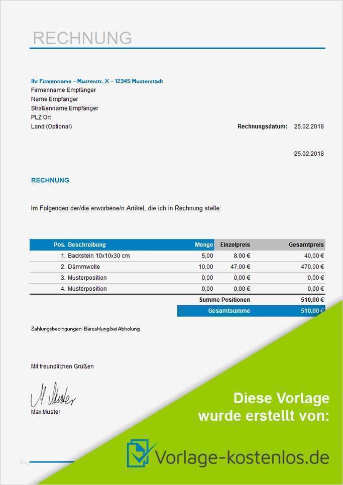 Vorlage Auslagenerstattung Süß atemberaubend Vorlagen Für Die Abrechnung Rechnung Ideen