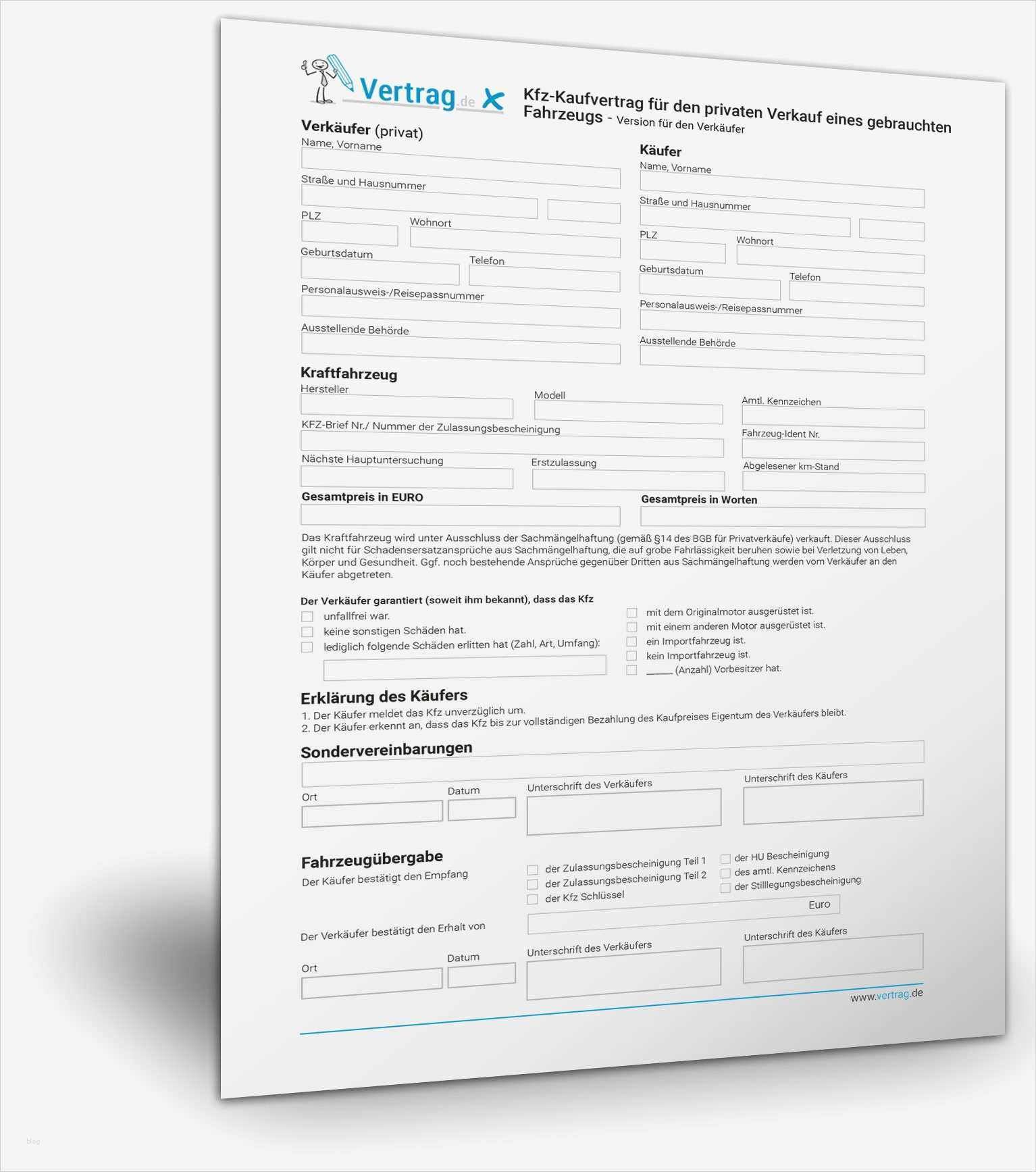 Vorlage Autoverkauf Fabelhaft 6 Vorlage Autoverkauf