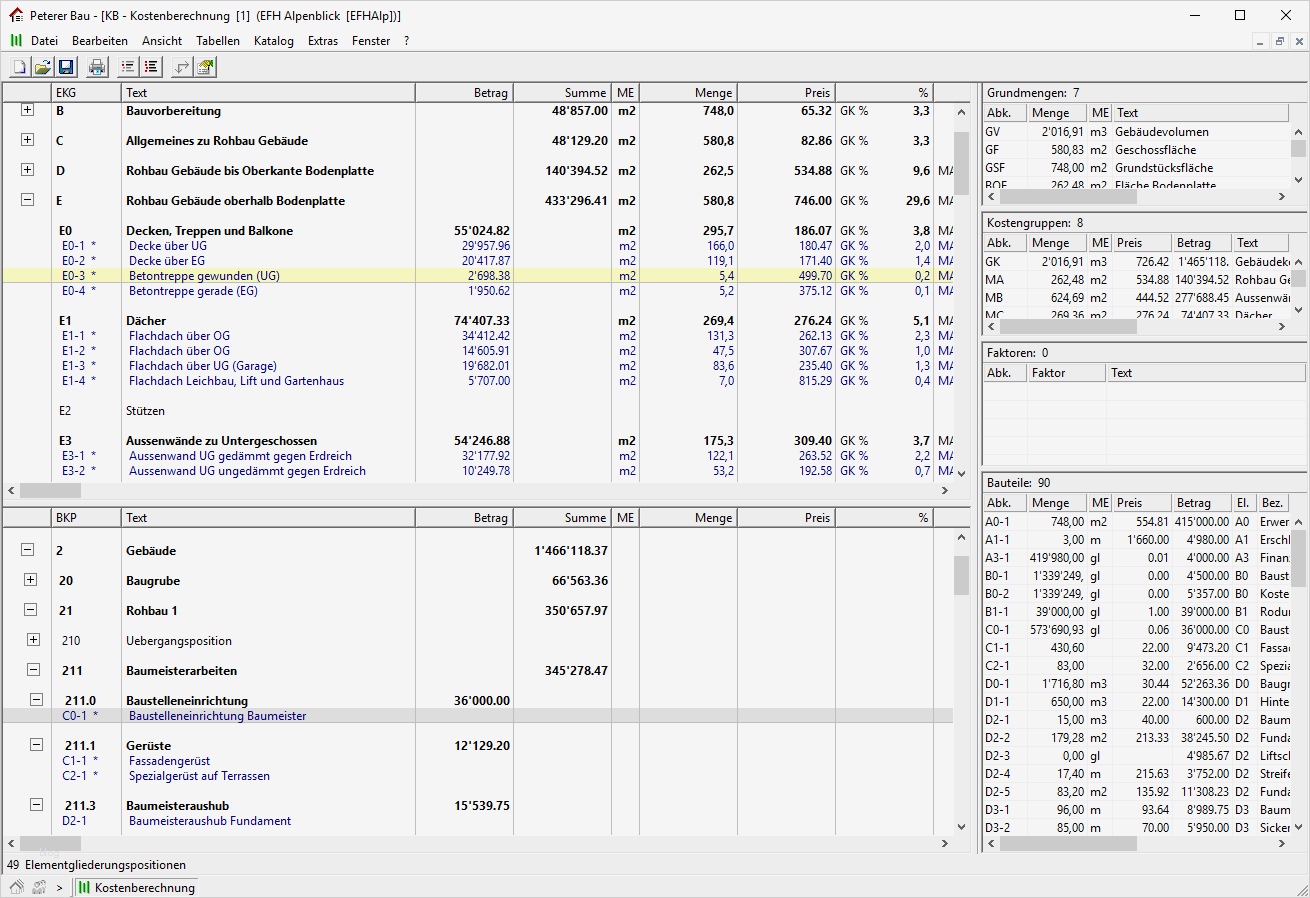 Vorlage Berechnung 1 Regelung Unternehmer Großartig Kostenberechnung Peterer Bau