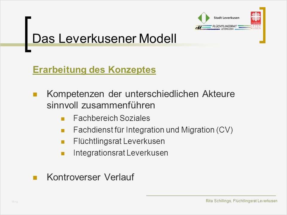 Vorlage Bestätigung Kostenübernahme Gut Das Leverkusener Modell Ppt Herunterladen