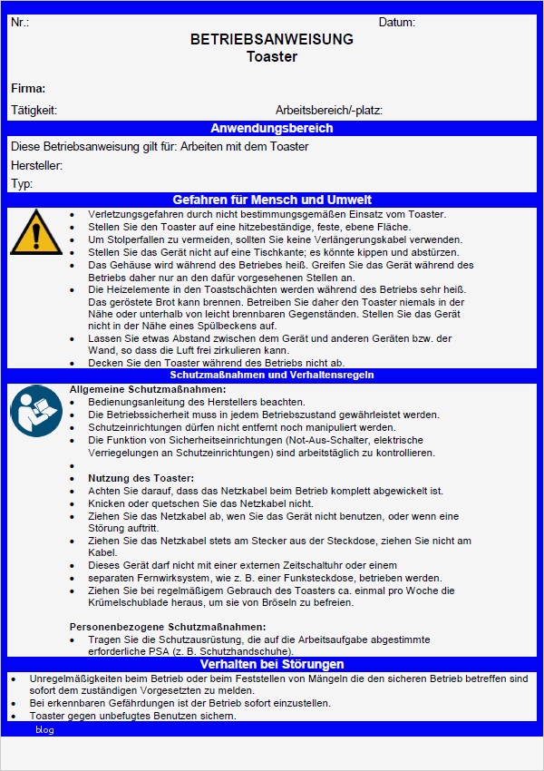 Vorlage Betriebsanweisung Erstaunlich Vertrag Vorlage Digitaldrucke Betriebsanweisung
