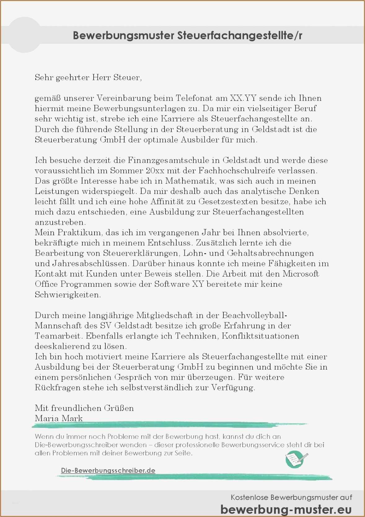 Vorlage Bewerbung Ausbildung Luxus Schön Vorlagen Lose Fotos Beispiel Anschreiben Für