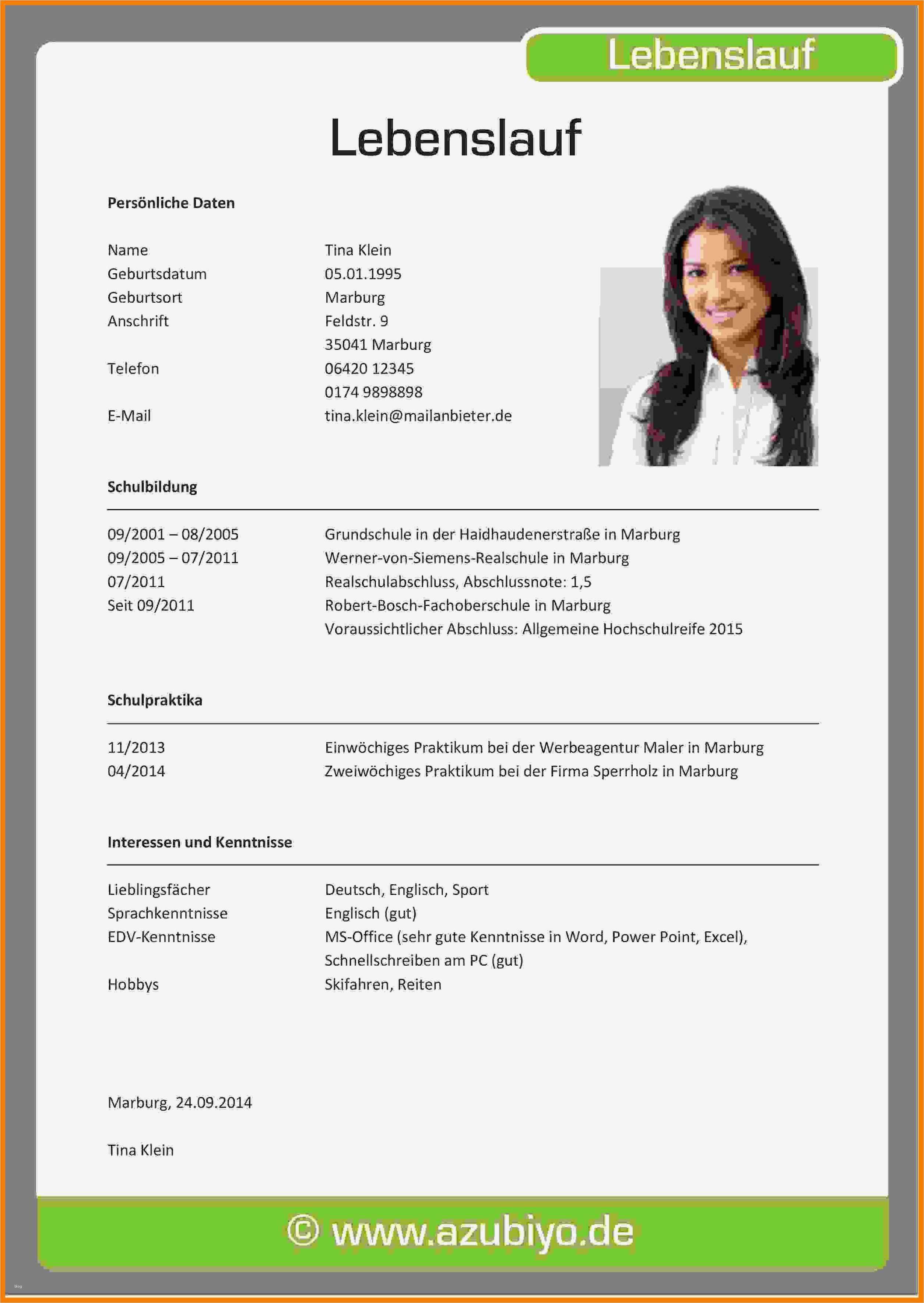 Vorlage Bewerbung Bewundernswert 6 Bewerbung Lebenslauf