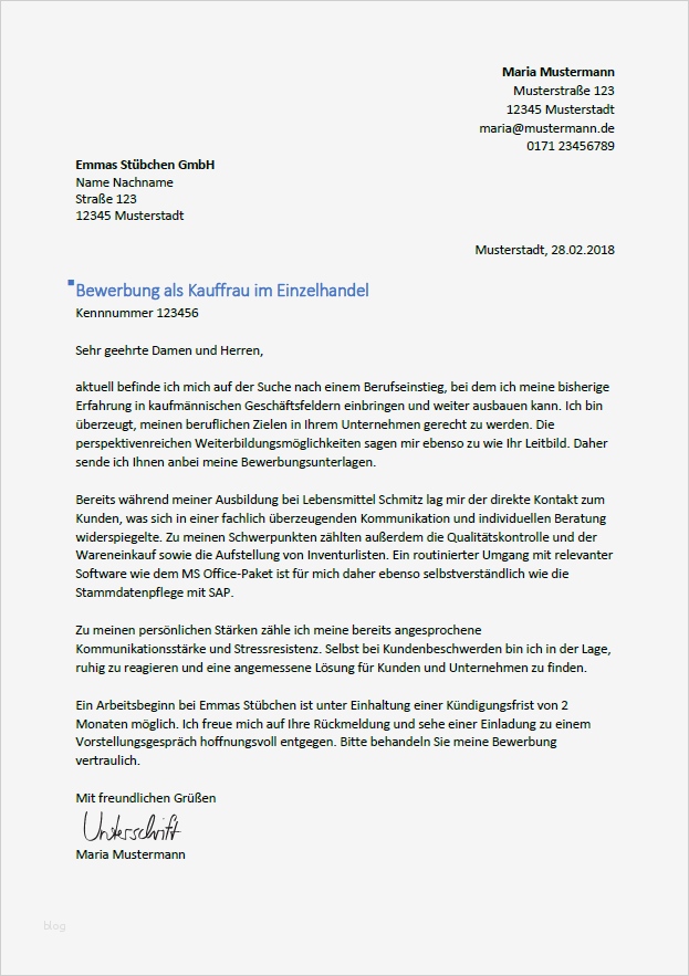 Vorlage Bewerbung Kauffrau Für Büromanagement Cool Bewerbung Als Kaufmann Kauffrau Im Einzelhandel