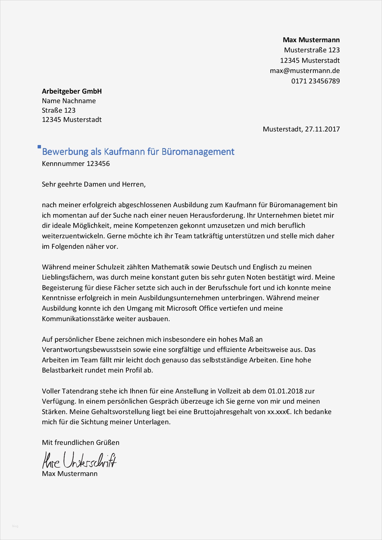 Vorlage Bewerbung Kauffrau Für Büromanagement Cool Kaufmann Kauffrau Für Büromanagement Bewerbung