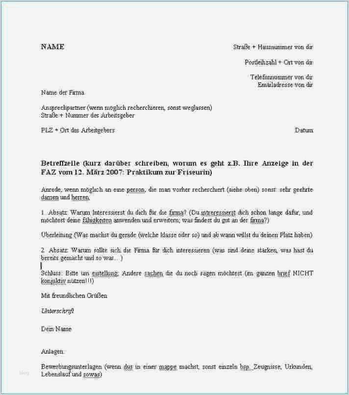 Vorlage Bewerbung Schülerpraktikum Luxus Bewerbung Schülerpraktikum 9 Klasse Websult