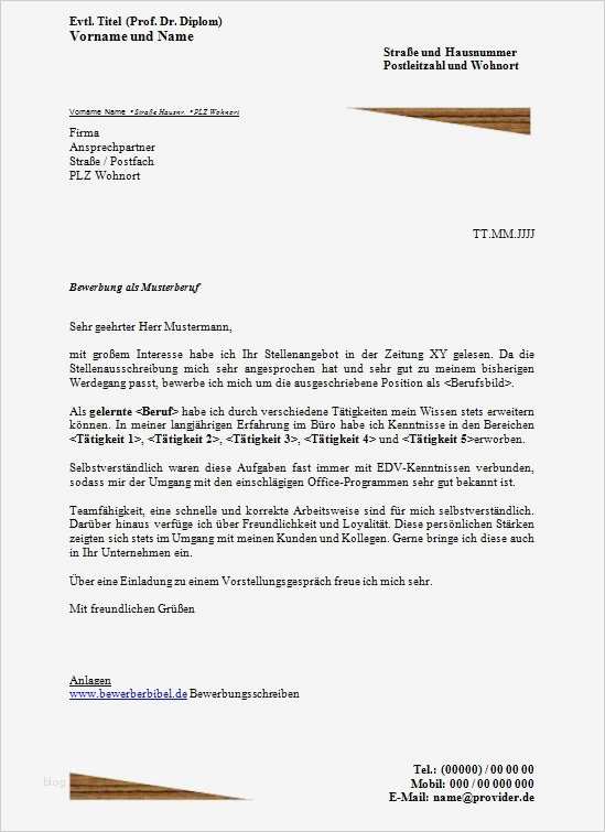 Vorlage Bewerbungsschreiben Großartig Bewerbungsschreiben Muster Vorlage Beispiel En