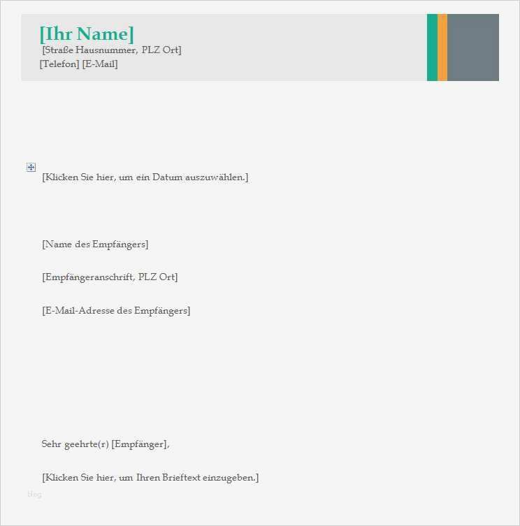Vorlage Brief Word Inspiration Geschäftsbrief Vorlage Word Vorlagen