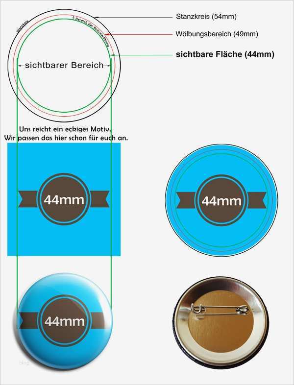 Vorlage buttons Genial 44mm buttons Bestellen Mit Nadel Versandkostenfrei