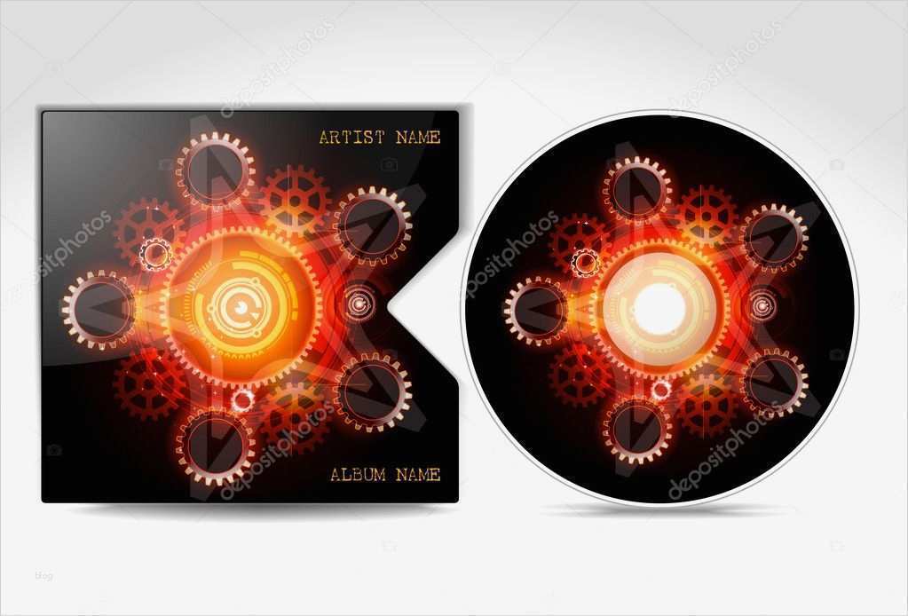 70 Erstaunlich Vorlage Cd Cover Abbildung 1 Vorlage Cd Cover Inspiration Cd Cover Design Vorlage — Stockvektor © Vittore