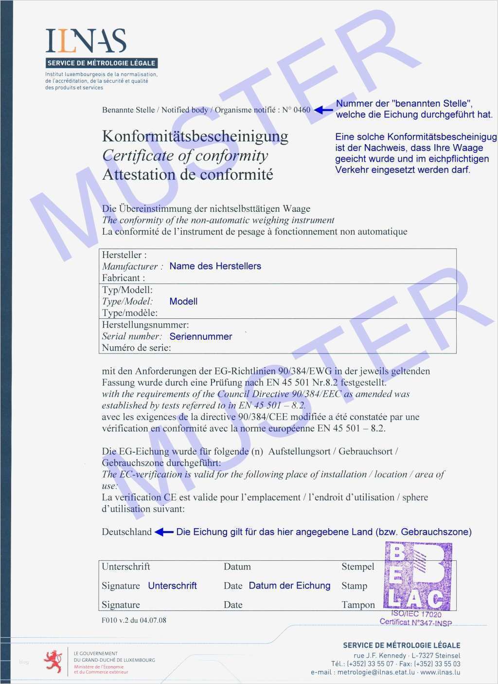 Vorlage Ce Konformitätserklärung Fabelhaft Waagen