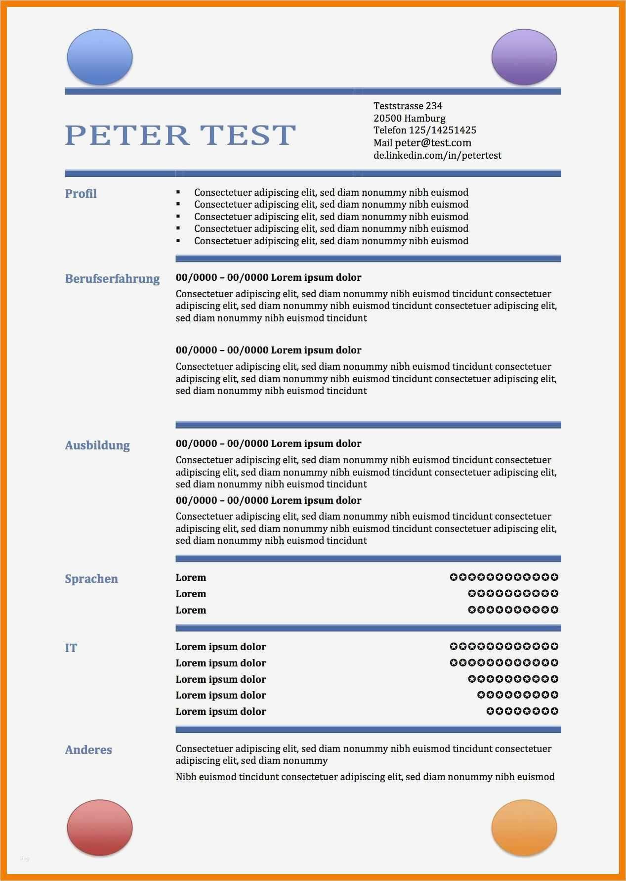 Vorlage Cv Beste 8 Lebenslauf Tabelle