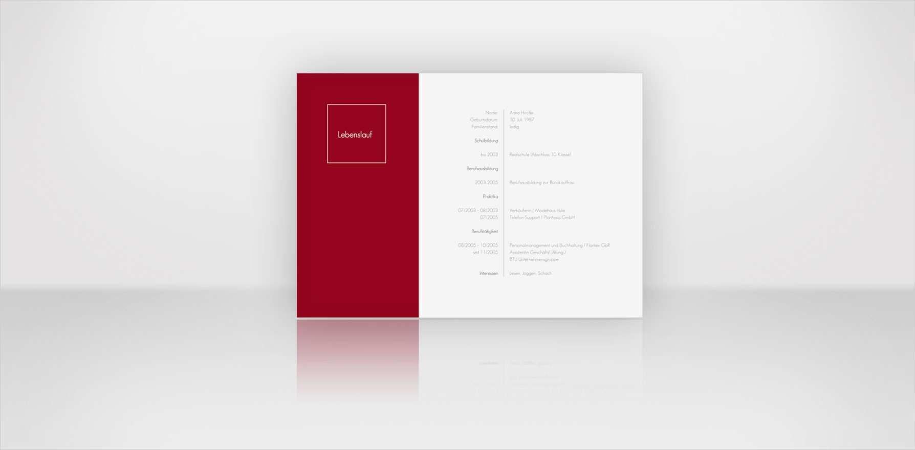 Vorlage Cv Inspiration Querformat Lebenslauf Bewerbung