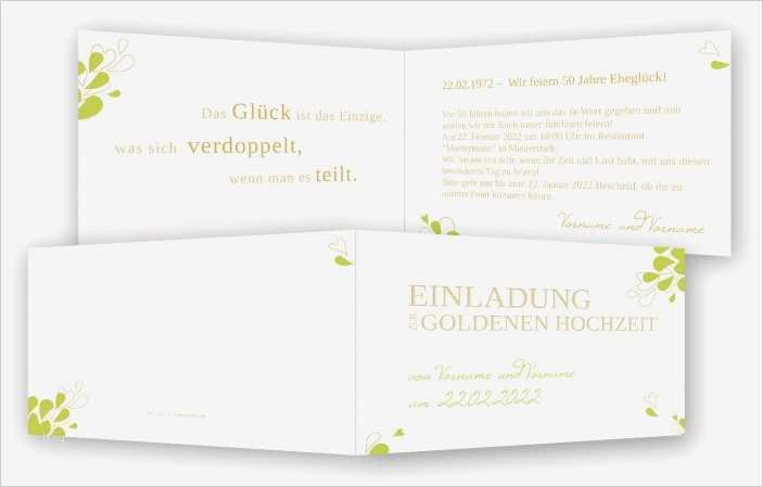 Vorlage Danksagung Hochzeit Cool Einladungskarten Goldene Hochzeit Vorlage