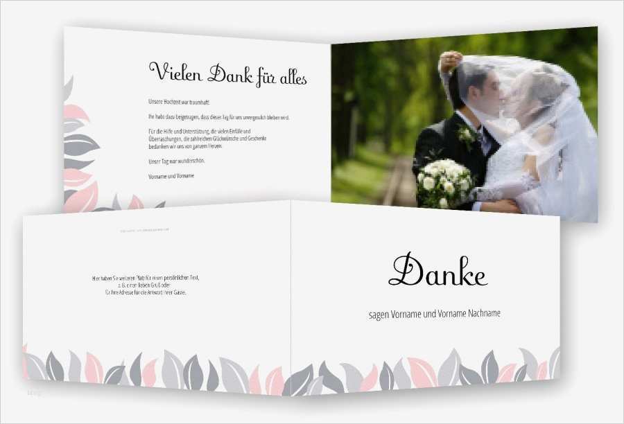 Vorlage Danksagung Hochzeit Erstaunlich Vorlage Hochzeit Danksagung