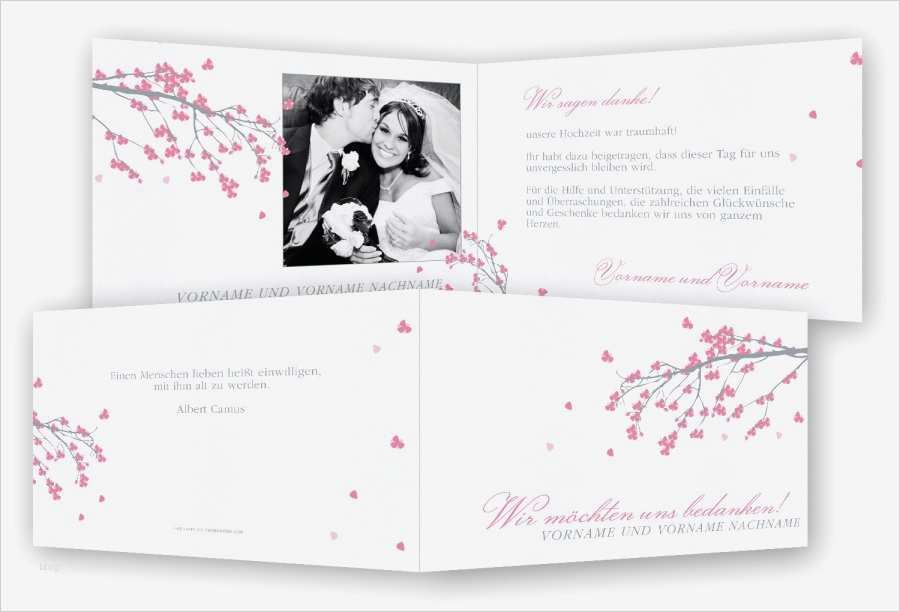 Vorlage Danksagung Hochzeit Gut Vorlage Hochzeit Danksagung