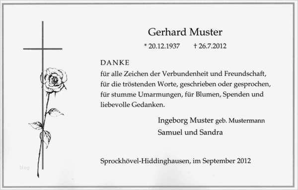 Vorlage Danksagung Trauer Word Einzigartig Beispiele Traueranzeigen Und Trauerbriefe Bestattungen