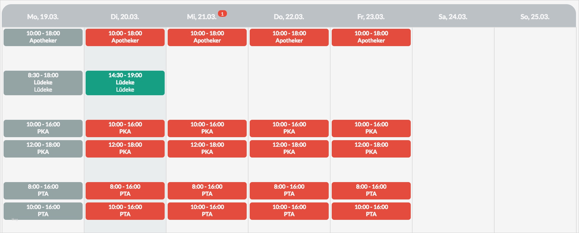 Vorlage Dienstplan Angenehm Apotheke Papershift