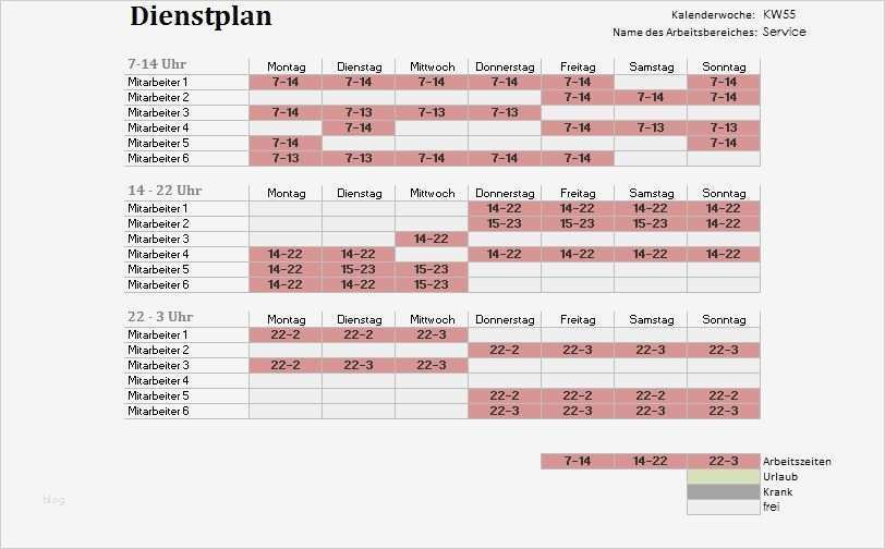 Vorlage Dienstplan Genial Kostenlose Gastronomie Vorlagen Als Download Excel Word