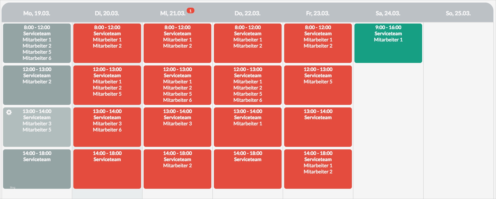 Vorlage Dienstplan Genial Servicecenter Mit Zeitslots Papershift