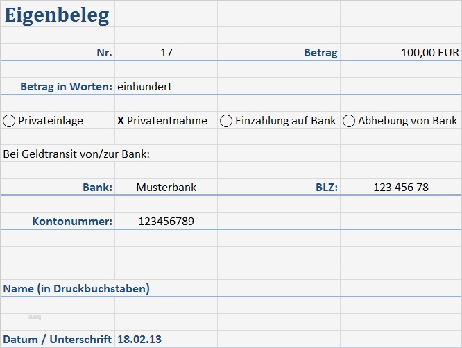Vorlage Eigenbeleg Fabelhaft Das ordnungsgemäße Kassenbuch so Geht S