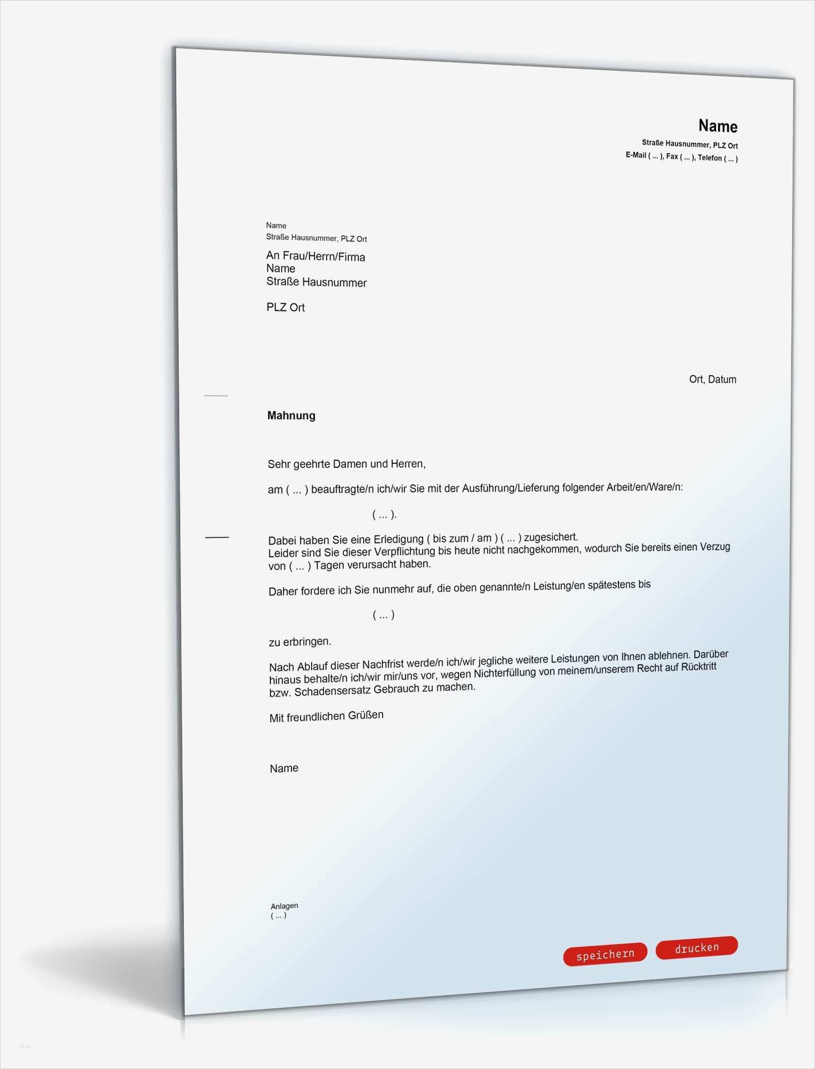 Vorlage Einer Vollmacht Erstaunlich Fristsetzung Bei Verzug Muster Vorlage Zum Download