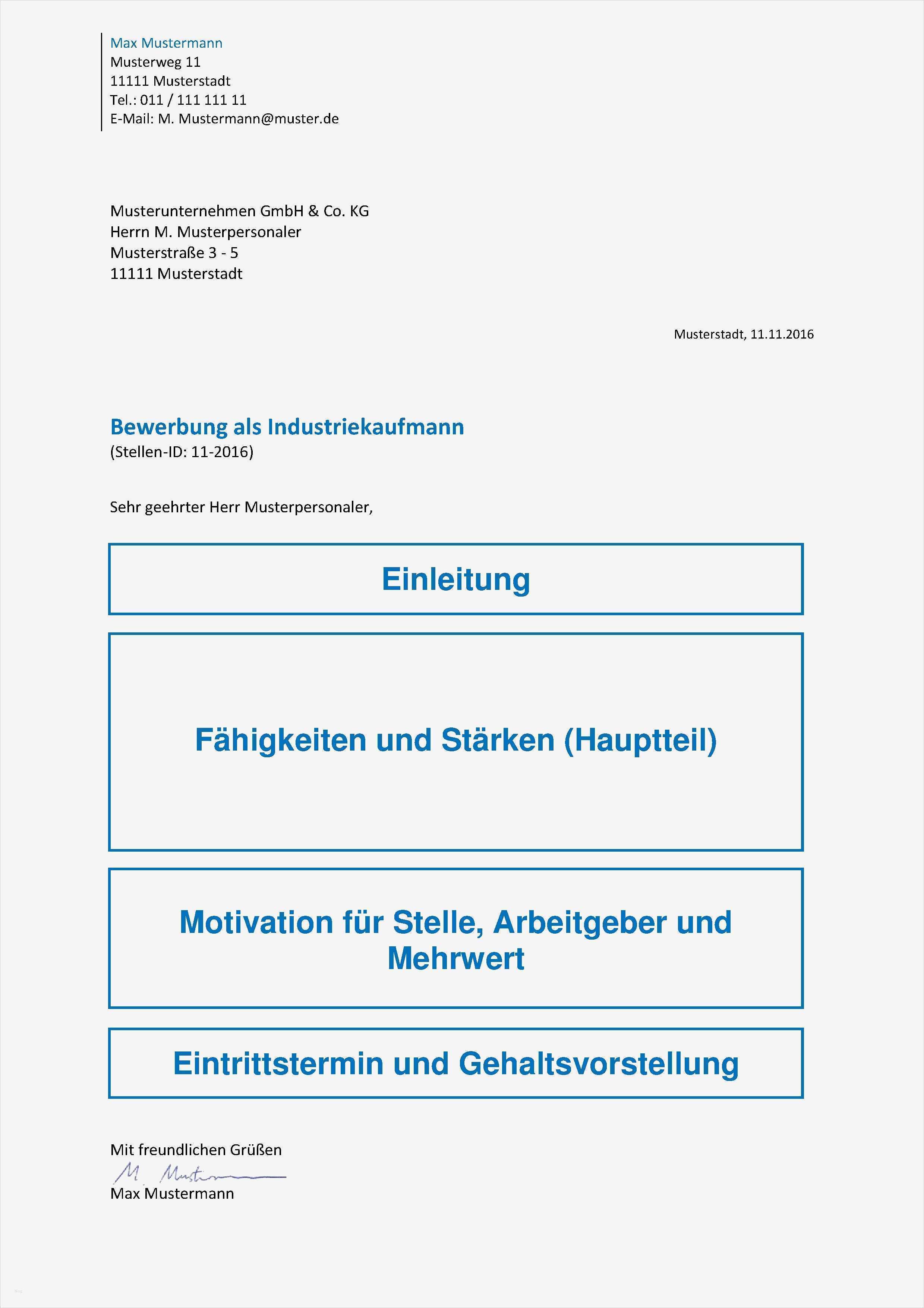 Vorlage Eines Bewerbungsschreibens Großartig Bewerbungsschreiben Aufbau – Tipps Zum formalen