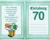 Vorlage Einladung Geburtstag Cool Einladung Zum 70 Geburtstag Vorlage Kostenlos