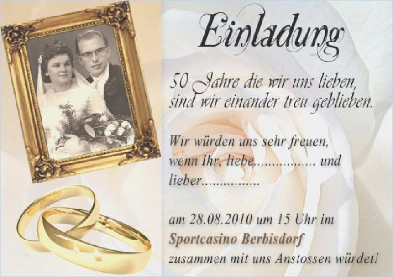 Vorlage Einladung Goldene Hochzeit Hübsch Spruche Zur Goldenen Hochzeit Einladung – Travelslow