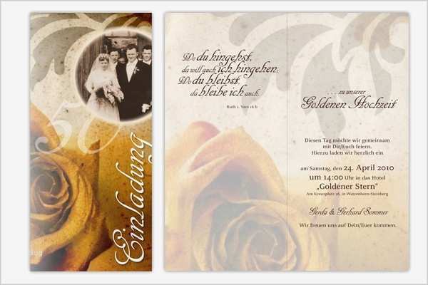 Vorlage Einladung Goldene Hochzeit Schönste Einladung Goldene Hochzeit Muster Vorlagen