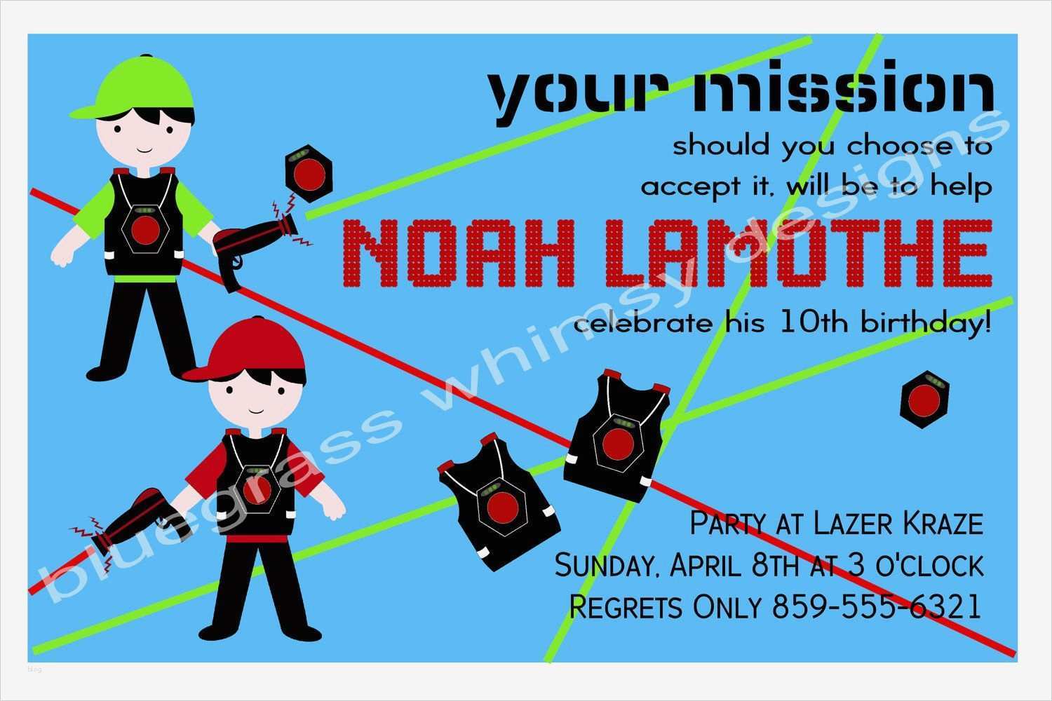 Vorlage Einladung Lasertag Elegant Einladung Lasertag Ausdrucken