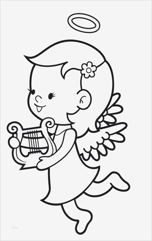 Vorlage Engel Zum Ausdrucken Inspiration Ausmalbild Engel Engel Mit Harfe Kostenlos Ausdrucken