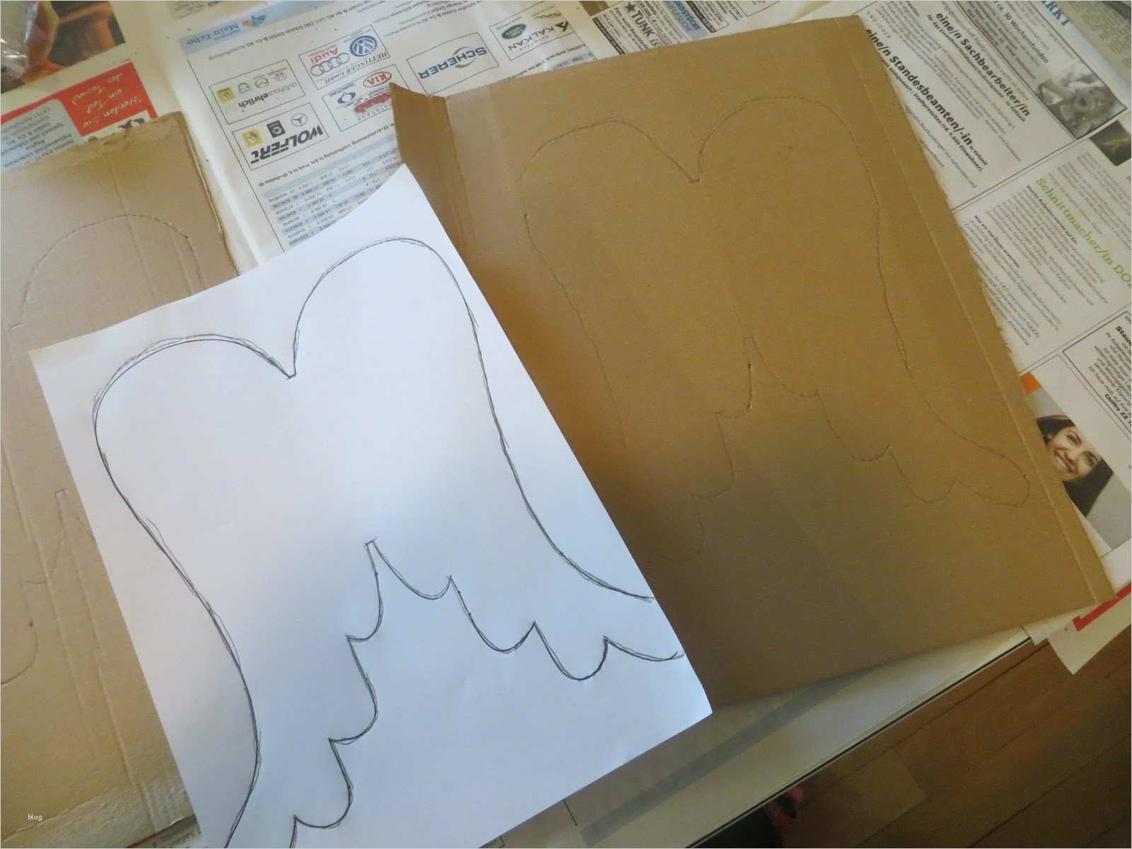 Vorlage Engelsflügel Bewundernswert Zehenspitzengefühl Weihnachtsbastelei Teil Ii