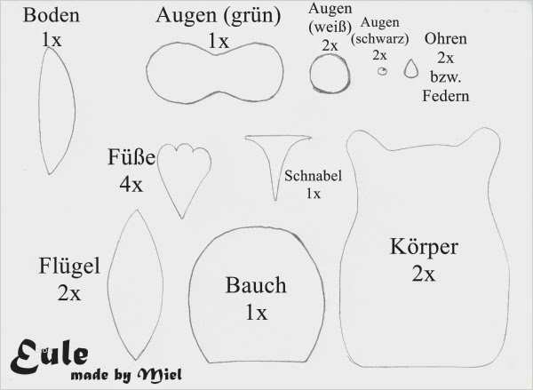 Vorlage Eule Großartig Eule Basteln Papier Vorlage